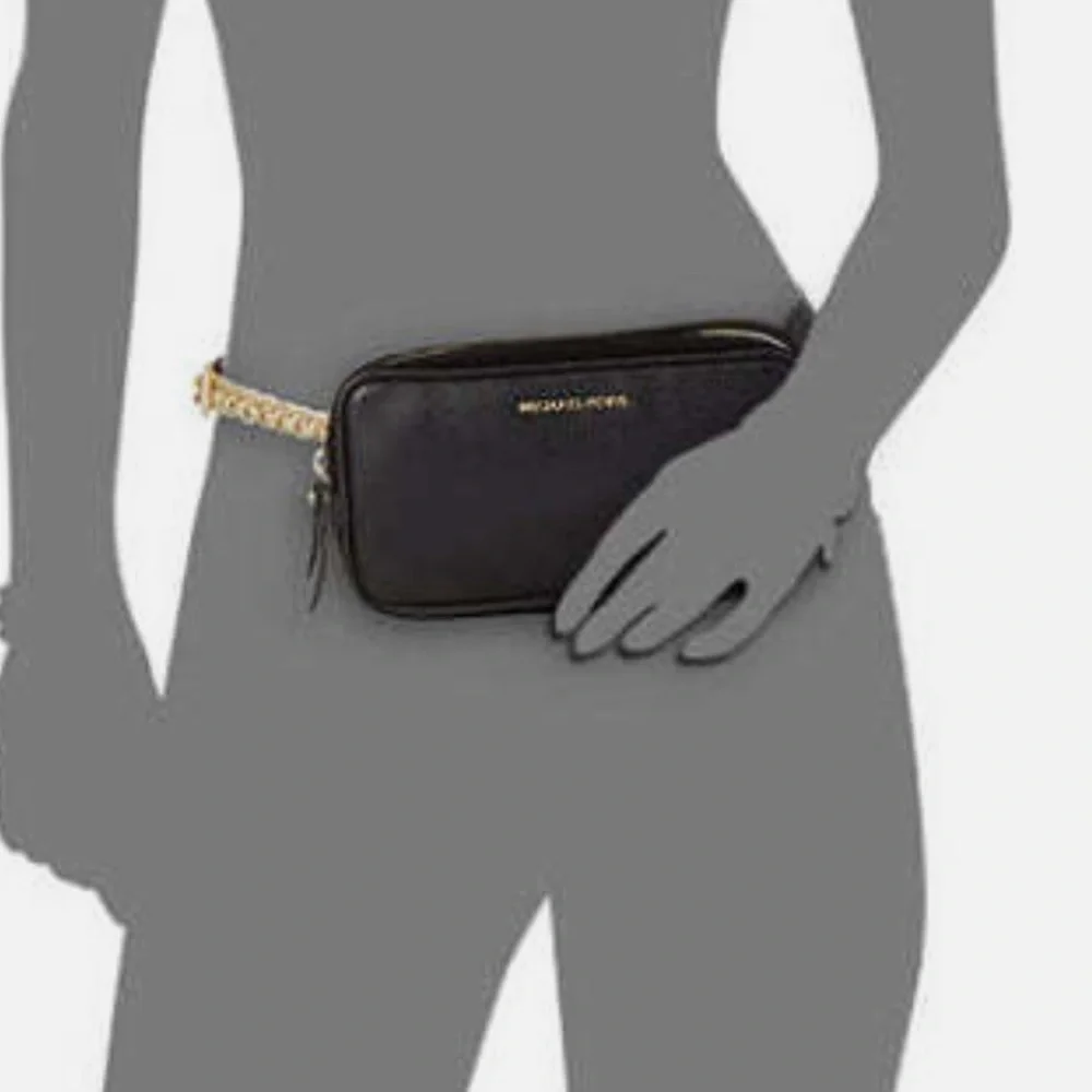 MICHAEL Michael Kors‎ Pebble Leather Belt Bag With Chain Strap